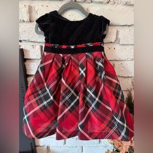 Gymboree Festive Red and Black Dress